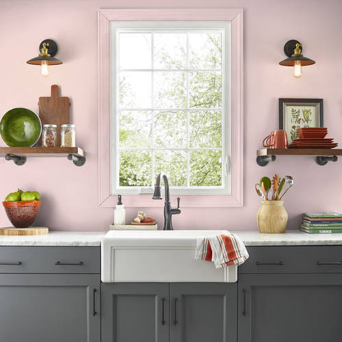 Sweet Blush, Complete Coat Interior/Exterior Paint & Primer in One