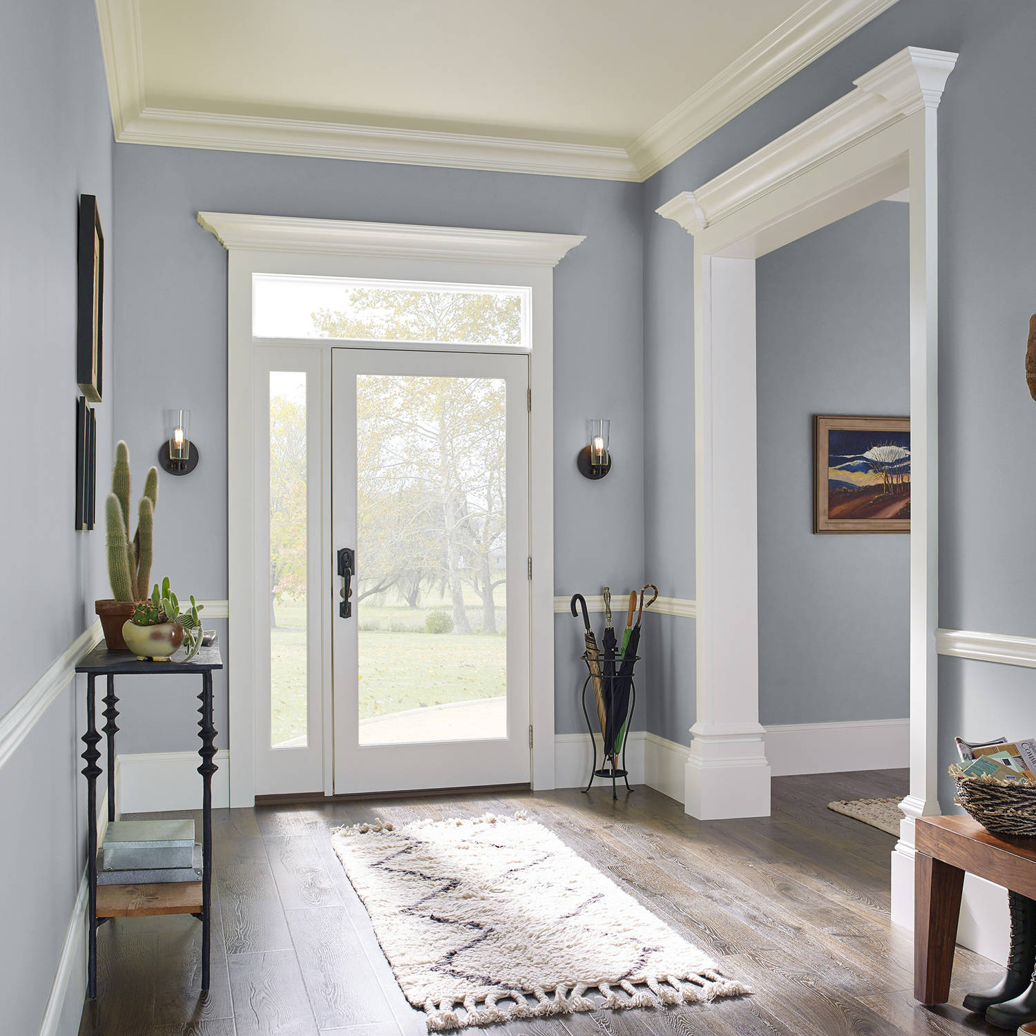 Dark Sterling, Complete Coat Interior/Exterior Paint & Primer in One