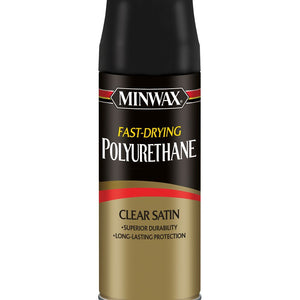 Fast Drying Polyurethane Aerosol Clear Satin 11.5-Oz