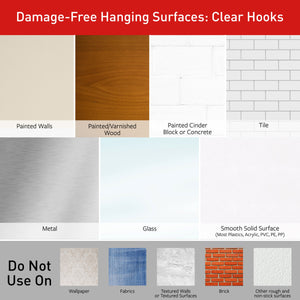  Clear Decorating Clips Value Pack, 40 Clips, 48 Strips