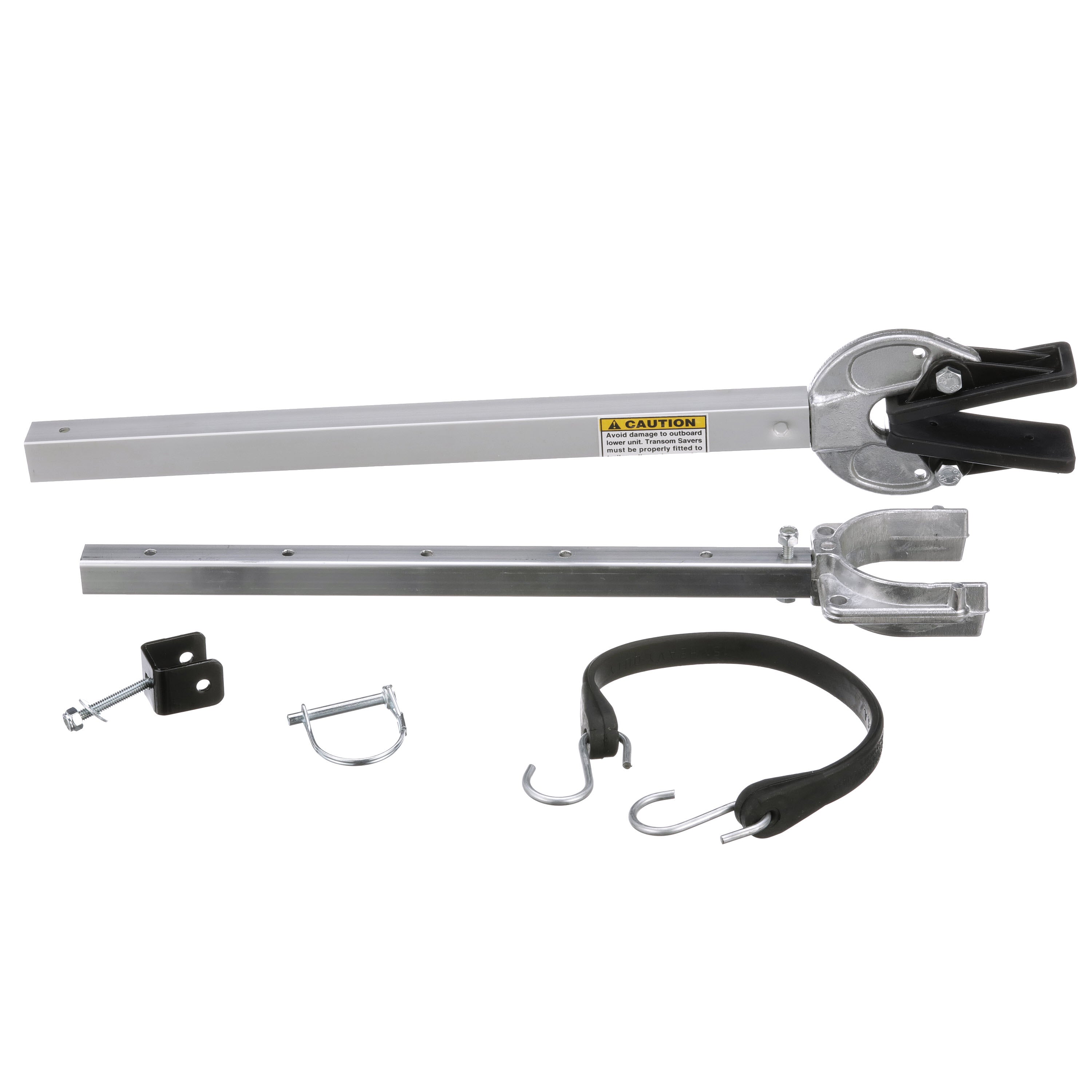 Adjustable Transom Saver, 23 to 35 Inches, Composite Head Holds Engine, Roller and Trailer Mounts